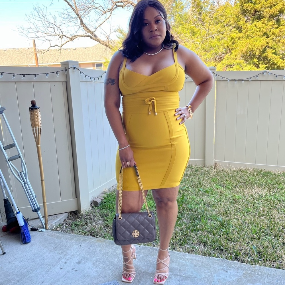 Mustard dress